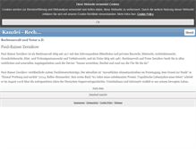 Tablet Screenshot of kanzlei-zernikow.de